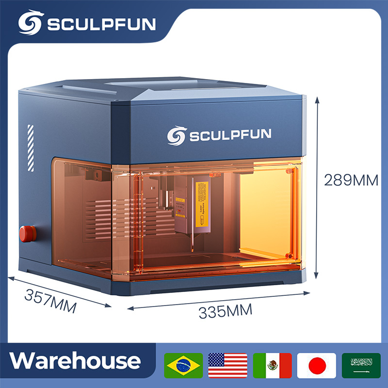 Industrial Laser Engraver - SCULPFUN 12W Diyot Lazer 1.2W Kızılötesi