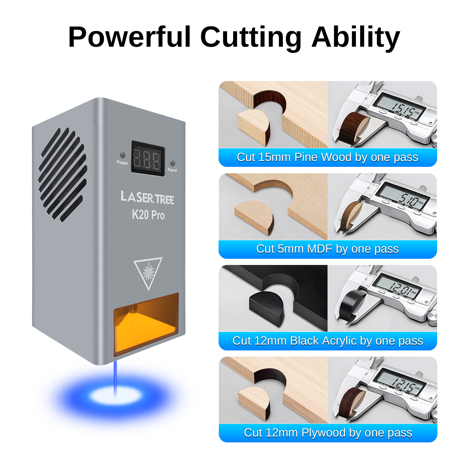 LAZER AĞACI K20 20 W Optik Güç - Industrial Laser Engraver incelemesi ve fiyatı
